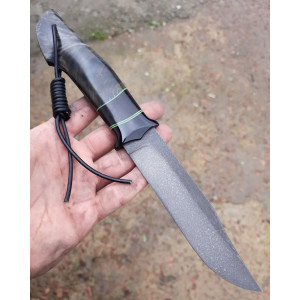 ГРАНІТНИЙ ДАМАСК ніж ручної роботи Павла Гончаренка, сталь - К110 від Böhler 61 HRC. Photo 3